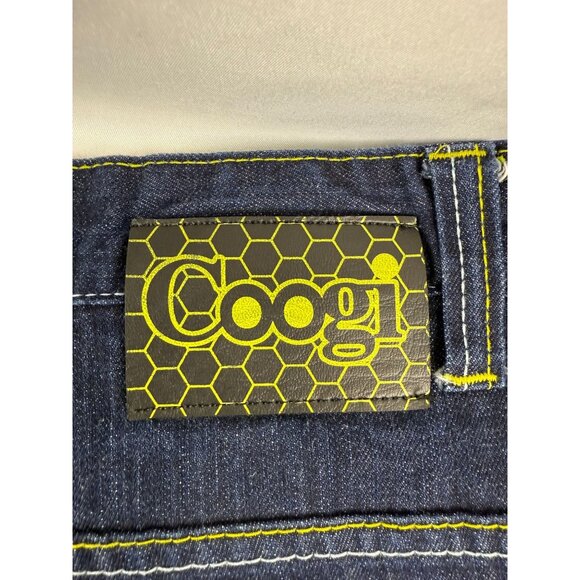 VTG COOGI Y2K WITH EMBROIDERED BEE DESIGN DENIM MEN'S SHORTS SIZE 40 - Picture 5 of 10